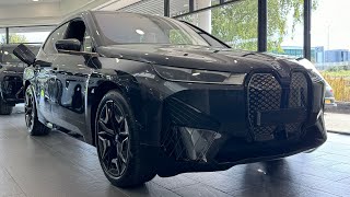 BMW iX xDrive50 M Sport in Sophisto Grey Walkaround INTERIOR amp EXTERIOR [upl. by Ahsetra]