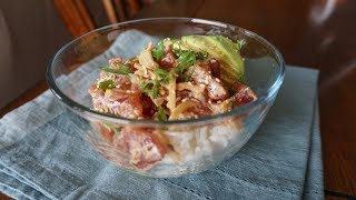 Spicy Poke Bowl Recipe Spicy Ahi Tuna [upl. by Menon]