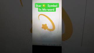 Star 🌟 symbol in Msword Shortcut keys viral shorts tricks pc windows [upl. by Cirilla658]