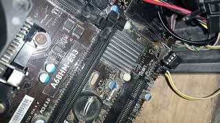 Msi A68hm E33 V1 Over Current voltage try hardware no luck convert bios done [upl. by Gnagflow]