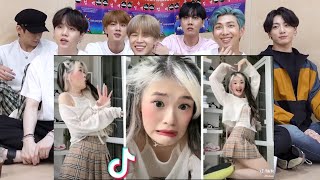 BTS REACTION Kika Kim XO Team TikTok Top [upl. by Schnapp]