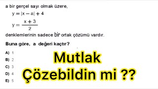 Mutlak Değer Problemi Çözümü İleri Seviye Matematik [upl. by Moritz]