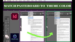 Adjusting pasteboard color in Adobe InDesign shortsvideos tricks video [upl. by Ahs]