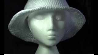 Wide Brim Hat Crochet Tutorial [upl. by Baram674]