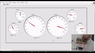 LABVIEW Tablero automotriz [upl. by Ecirual]