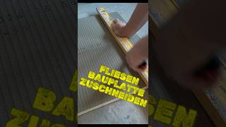 DIYTipps So schneidest du eine Fliesenbauplatte wie ein Profi [upl. by Aserahs]