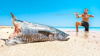 Underwater Bow Fishing For Food On Remote Islands [upl. by Les904]