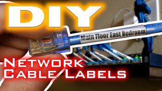 DIY Cable Labels  Custom Design Your Own Network Cable Labels [upl. by Tirb]