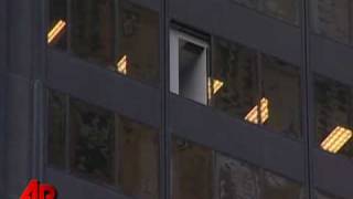 Raw Video Windows Blown Out in Chicago Tower [upl. by Tiga462]