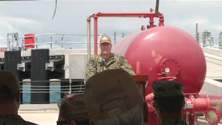 Naval Station Guantanamo Bay gets improved pier to deliver fuel CUBA [upl. by Ynattir]