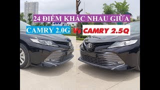 24 điểm khác nhau giữa Camry 20G amp Camry 25Q nhập khẩu Thái Lan có thể bạn chưa biết [upl. by Enedan836]