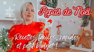 IDÉES REPAS FÊTES 2023 PETIT BUDGET 🎅🏼🍽️ Recettes faciles rapides et pas cher • Menu de fêtes [upl. by Neirad]