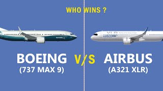 Comparison of Airbus A321 XLR and Boeing 737 max 9 [upl. by Adachi764]