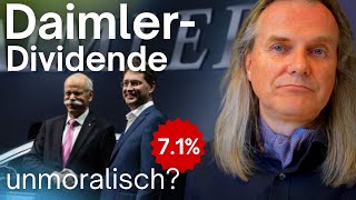 Unmoralische DaimlerDividende Die Wahrheit über Dividenden und Gewinne [upl. by Heron]