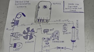 Frost free refrigerators wiring  double door refrigerator wiring [upl. by Dleifyar366]