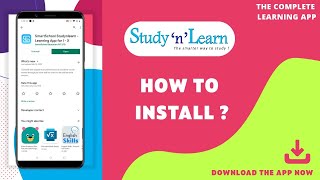 How to Install the Studynlearn App In Your Device  Studynlearn [upl. by Erodaeht27]