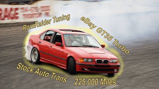 BMW E36 Turbo Automatic Trans Drifting  MaXpeedingRODS eBay GT35 on RomRaider [upl. by Irene717]