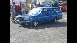 Mad Mikes FURSTY rotary 808 wagon  skid 2003 Summerdrags [upl. by Gillmore]