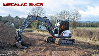 Mecalac 8MCR multipurpose excavator at work [upl. by Tiertza]