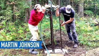 DIY Water Well Drilling  Off Grid Cabin Build 27 [upl. by Middleton]