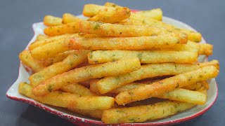 Easy Potato Recipe Delicious Potato Cheese Sticks Crispy French Fries Potato Snacks [upl. by Allbee]