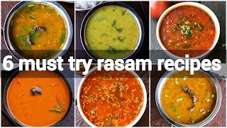 6 must try rasam or saar recipes  saaru recipes  quick and instant rasam recipes collection [upl. by Gerrald]