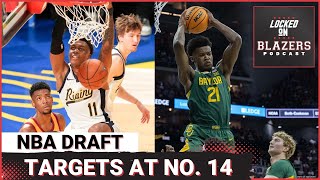 Portland Trail Blazers Draft Targets at No 14 Tidjane Salaun Tyler Smith Yves Missi amp more [upl. by Aiderfla]