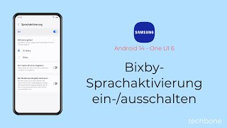 BixbySprachaktivierung einschalten oder ausschalten  Samsung Android 14  One UI 6 [upl. by Euqinmod855]