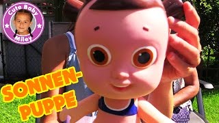 SONNENPUPPE NIVEA SUN  Lotte bekommt Sonnenbrand  CuteBabyMiley [upl. by Onailimixam]