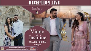 WEDDING RECEPTION LIVE  VINNY amp JASMINE [upl. by Haywood]