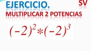 A253 Multiplicación con potencias de bases iguales [upl. by Henri323]