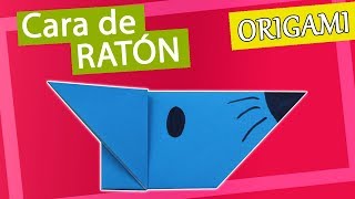 🐭 Cara de RATÓN de origami muy fácil paso a paso  Instrucciones [upl. by Eleazar909]