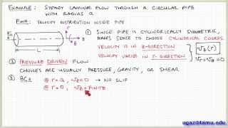 Applying the NavierStokes Equations part 1  Lecture 46  Chemical Engineering Fluid Mechanics [upl. by Eylrac]