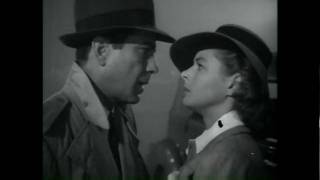 Humphrey Bogart and Ingrid Bergman in Casablanca Airplane Clip quotHeres looking at you kidquot [upl. by Ikram378]