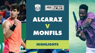 Carlos Alcaraz vs Gael Monfils Highlights  Rolex Shanghai Masters 2024 [upl. by Ardnwahsal]