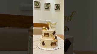 Chocolate 2 tier cake cakedecoratingtutorials teddycakes [upl. by Ayokahs]