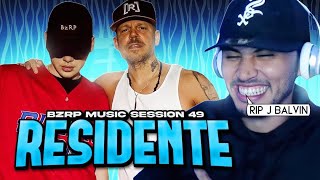 RESIDENTE  BZRP Music Sessions TIRAERA PA J BALVIN  REACCION [upl. by Nolubez]