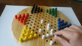 Chinese checkers starting method  method  THE PEARL  shape 1 [upl. by Avivah]