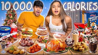 10000 Calorie Challenge Christmas Edition 🎄 Yash and Hass [upl. by Sherurd855]