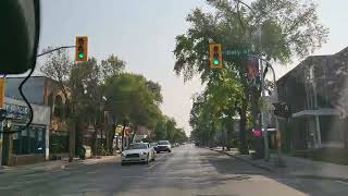 Driving on Corydon Ave to Downtown Winnipeg [upl. by Isoj474]