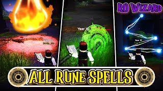 ALL Rune Spells in RO Wizard [upl. by Narah]