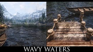 Skyrim SE Mods  Wavy Waters  Water Parallax for ENB [upl. by Otxilac485]