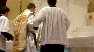 SSPX Sanford Traditional Latin Mass Maundy Thursday  Incensing The Altar [upl. by Haggai853]