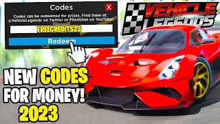 NEW ALL WORKING CODES FOR VEHICLE LEGENDS IN DECEMBER 2023 ROBLOX VEHICLE LEGENDS CODES [upl. by Ursola]