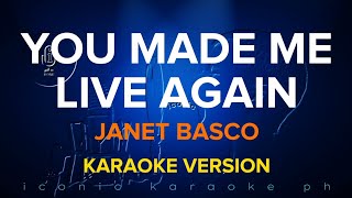 YOU MADE ME LIVE AGAIN Janet Basco  Karaoke Version  songs lyrics cover videoke 80s love english [upl. by Naes]