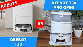 Ecovacs Deebot T30 Pro Omni vs T20 Omni vs T30 Omni [upl. by Nawtna]