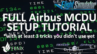 Airbus Type Rating FULL MCDU Setup Tutorial  Real Airline Pilot [upl. by Burbank]