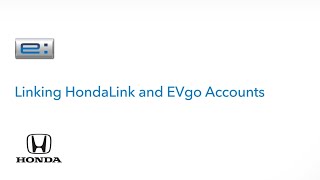 Honda Prologue  Linking HondaLink and EVgo Accounts [upl. by Odranoel]