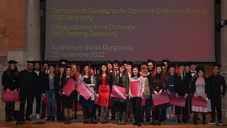 Cerimonia di consegna dei diplomi di Dottore di Ricerca e Inaugurazione Anno Dottorale [upl. by Bacon]