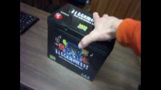 Block Shakers 55ah AGM Car audio Battery rated for 1400watts [upl. by Doughty606]